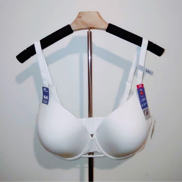 NEW Hanes DreamWire Bra Cushioned Contour Underwire Convertible Straps D-DD XXL+ - Picture 1 of 6